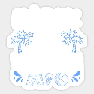 Help Me I Am In Summer Vacation Sticker